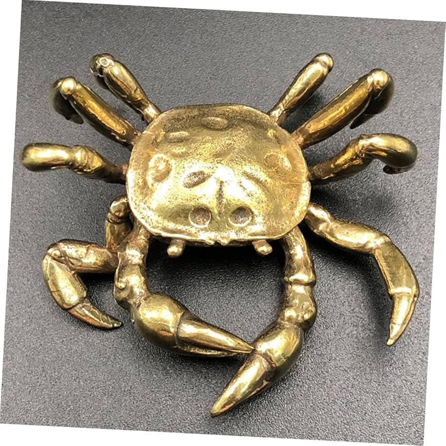 Amazon.com: Wakauto Brass Crab Figurine Gold Crab Teapot